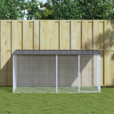 VidaXL Poulailler avec Toit 203x98x90 cm Acier Galvanisé Anthracite