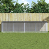 VidaXL Poulailler avec Toit 403x98x90 cm Acier Galvanisé Anthracite