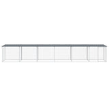 VidaXL Poulailler avec Toit 603x98x90 cm Acier Galvanisé Anthracite