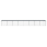 VidaXL Poulailler avec Toit 803x98x90 cm Acier Galvanisé Anthracite