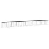 VidaXL Poulailler avec Toit 1003x98x90 cm Acier Galvanisé Anthracite