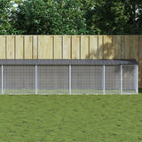 VidaXL Poulailler avec Toit 1003x98x90 cm Acier Galvanisé Anthracite