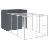 Loft Vidaxl s během 214x457x181 cm galvanizovaný ocelový antracit