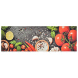 Vidaxx tapis de cuisine lavable imprimé végétal 60x180 cm velours