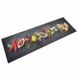 VIDAXL KITCHE MAT WASSENBLUSS DRUCK 60x180 cm Samt