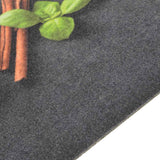 Vidaxx tapis de cuisine lavable imprimé à base de plantes 60x300 cm velours
