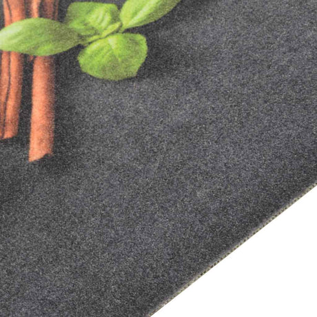 Vidaxx tapis de cuisine lavable imprimé à base de plantes 60x300 cm velours