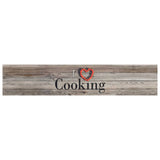 Vidaxx tapis de cuisine lavable imprimé de cuisine 60x300 cm velours gris