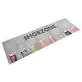 Vidaxx tapis de cuisine lavable shoezone imprimé 60x180 cm velours