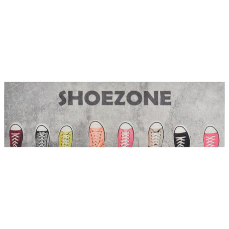 Vidaxx tapis de cuisine lavable shoezone imprimé 60x180 cm velours