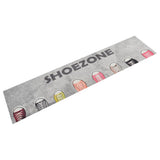 Vidaxx tapis de cuisine lavable shoezone imprimé 60x300 cm velours