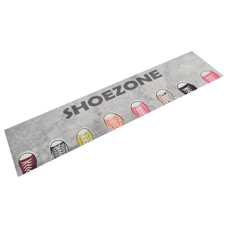 Vidaxx tapis de cuisine lavable shoezone imprimé 60x300 cm velours