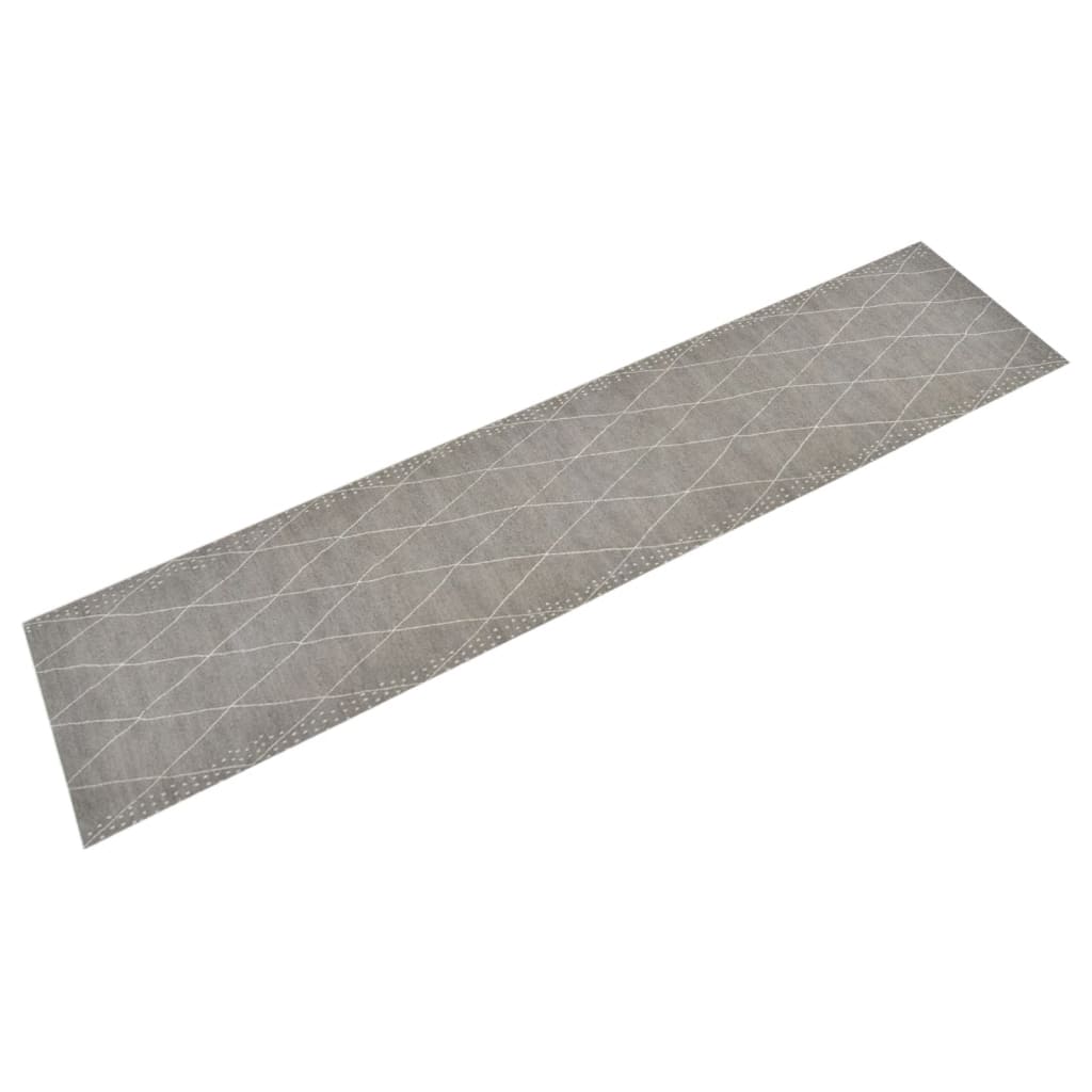 Vidaxx tapis de cuisine lavable à carreaux 60x300 cm velours