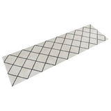 Vidaxx tapis de cuisine lavable à carreaux 45x150 cm velours