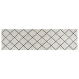 Vidaxx tapis de cuisine lavable à carreaux 45x150 cm velours