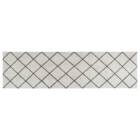 Vidaxx tapis de cuisine lavable à carreaux 45x150 cm velours