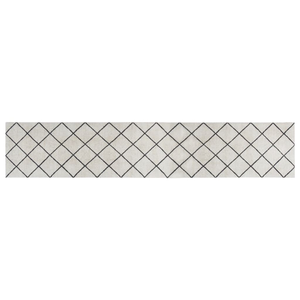 Vidaxx tapis de cuisine lavable à carreaux 60x300 cm velours
