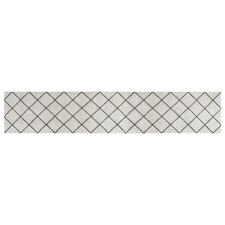 Vidaxx tapis de cuisine lavable à carreaux 60x300 cm velours