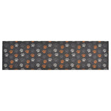 Vidaxx tapis de cuisine lavable empreinte de patte 45x150 cm velours