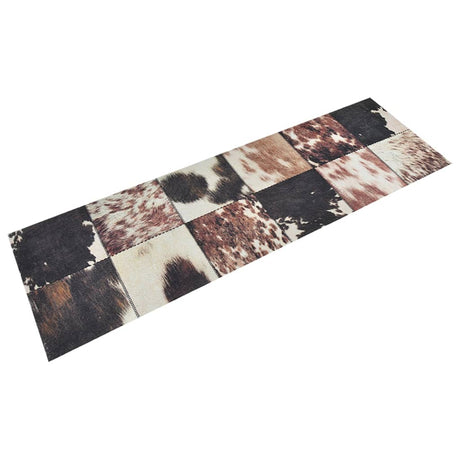 Vidaxx tapis de cuisine lavable imprimé peau d'animal 60x180 cm velours