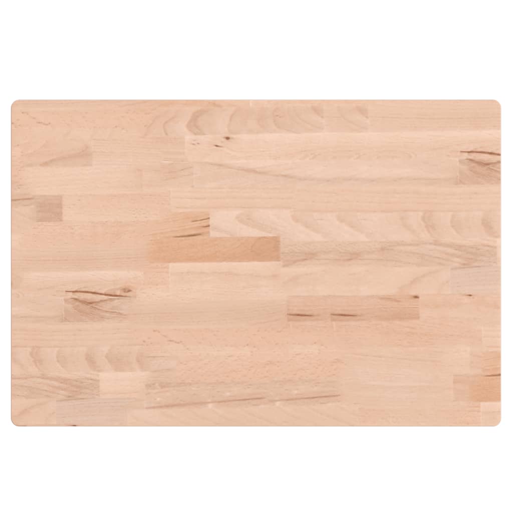 VidaXL Plan de lavabo 60x40x1,5 cm bois de hêtre massif