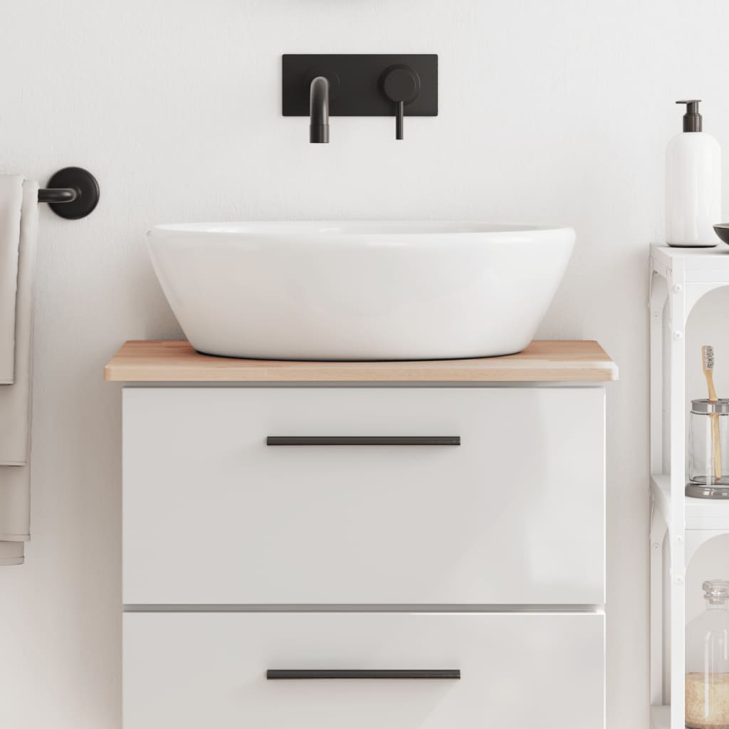 VidaXL Plan de lavabo 60x40x1,5 cm bois de hêtre massif