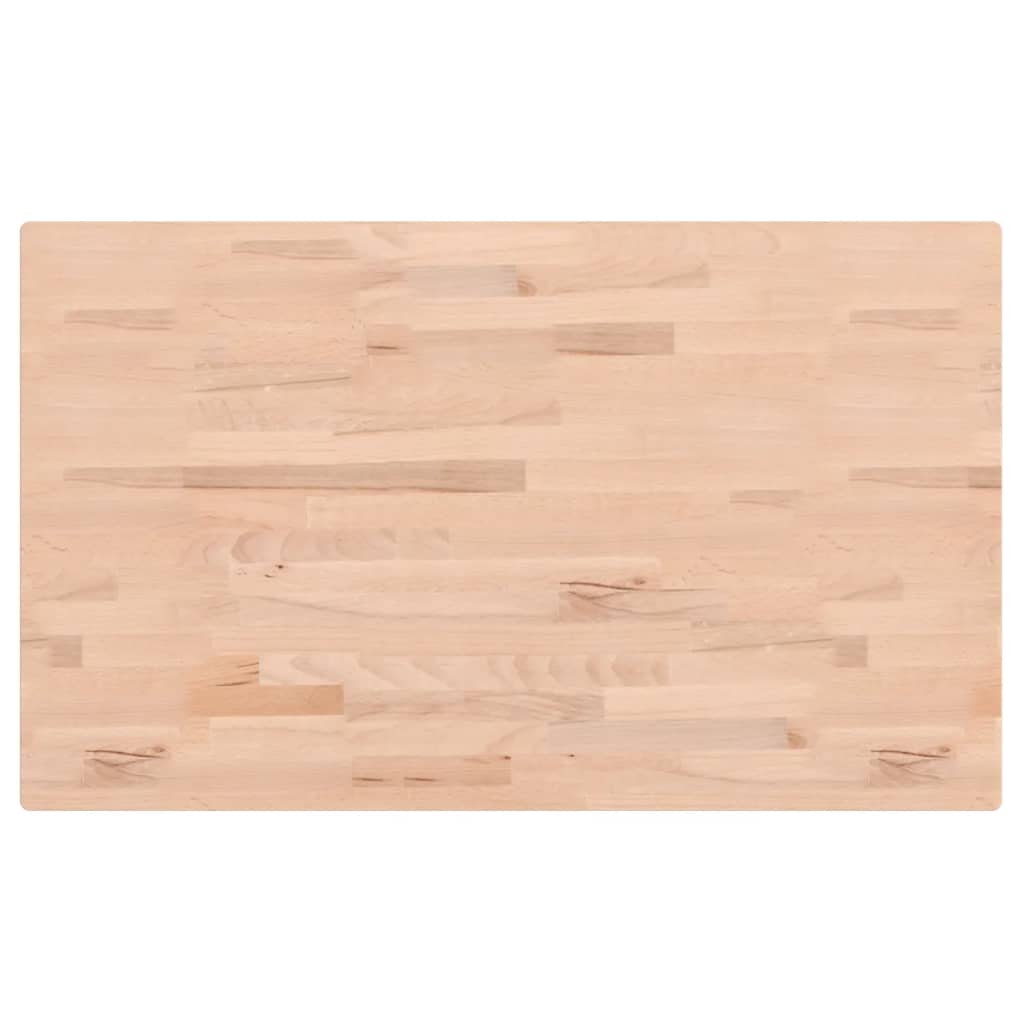 Plan vasque Vidaxx 100x60x1,5 cm en bois de hêtre massif