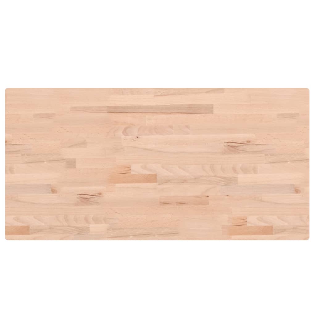 Vidaxx plan de lavabo 100x50x4 cm en bois de hêtre massif