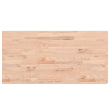 Vidaxx plan de lavabo 100x50x4 cm en bois de hêtre massif