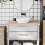 Vidaxx plan de lavabo 100x50x4 cm en bois de hêtre massif