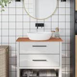 VidaXL Plan de lavabo 80x40x1,5 cm bois de hêtre massif
