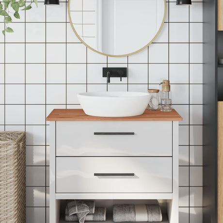 VidaXL Plan de lavabo 80x40x1,5 cm bois de hêtre massif