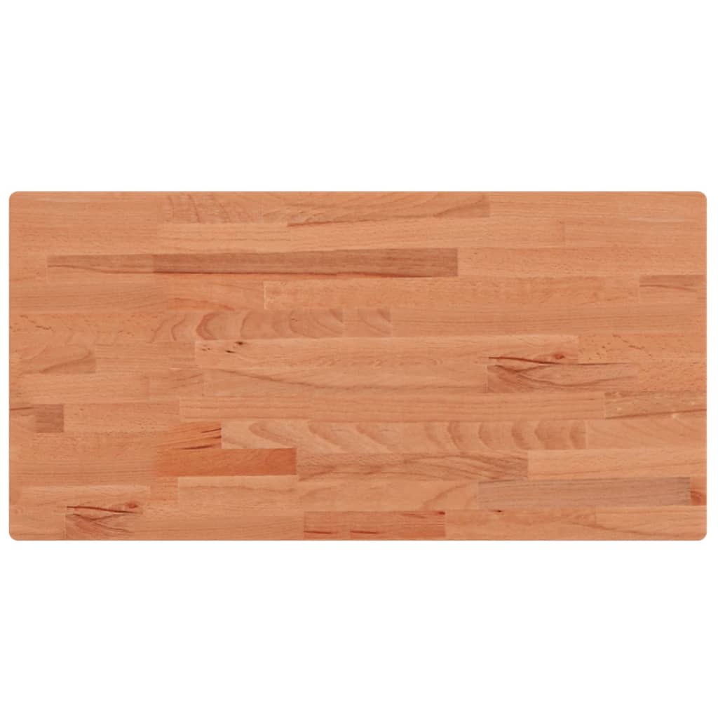 VidaXL Plan de lavabo 100x50x1,5 cm bois de hêtre massif