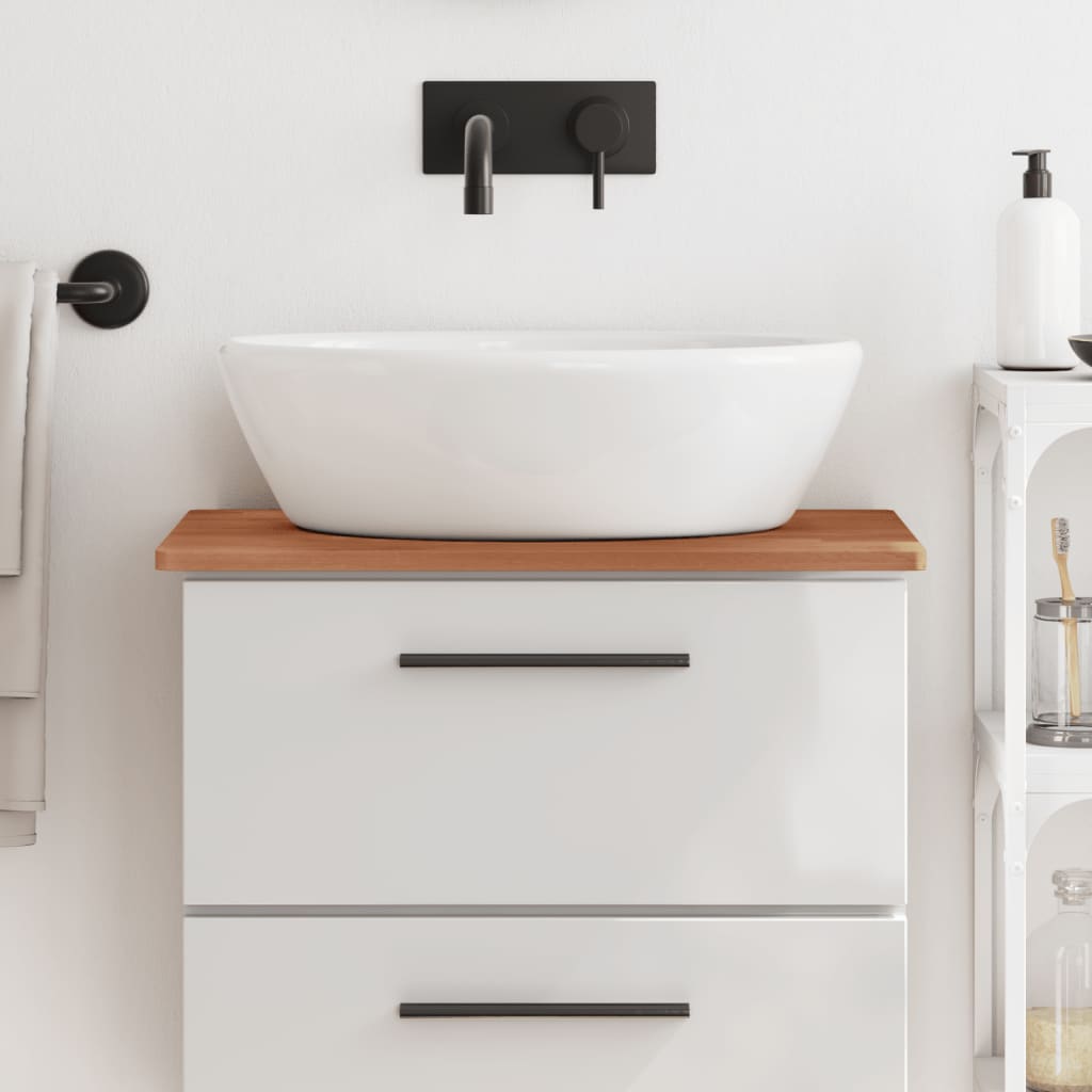 VidaXL Washbasin sheet 60x40x1.5 cm Solid beech wood