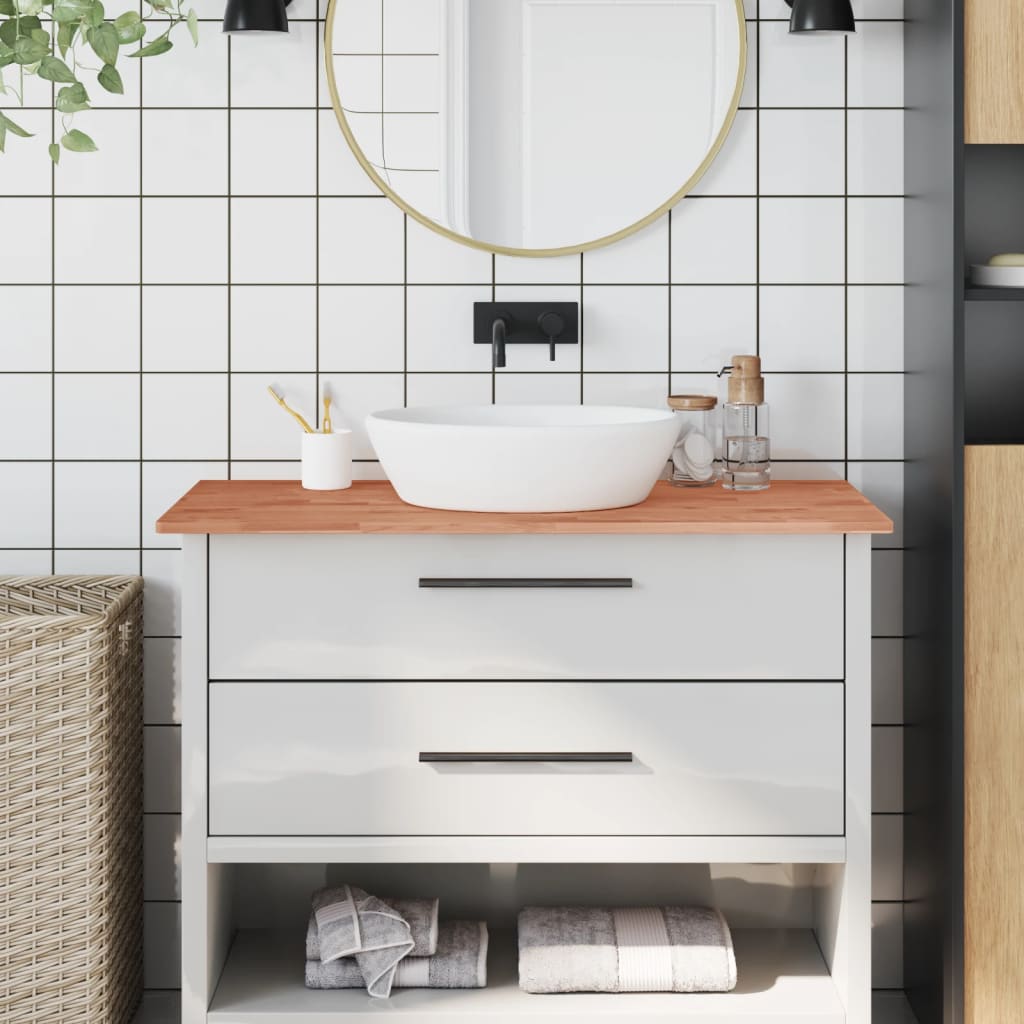 Vidaxl Washbasin Tabel 100x60x1,5 cm fast bøg træ