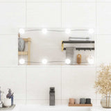 VidaXL Miroir mural avec LED rectangulaire 30x60 cm verre