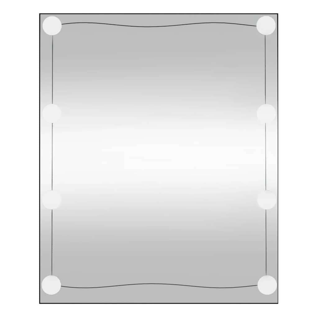 VidaXL Miroir mural avec LED rectangulaire 50x60 cm verre