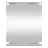 VidaXL Miroir mural avec LED rectangulaire 50x60 cm verre
