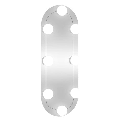 VidaXL Miroir mural avec LED ovale 15x40 cm verre