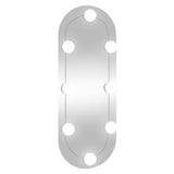 VidaXL Miroir mural avec LED ovale 20x50 cm verre