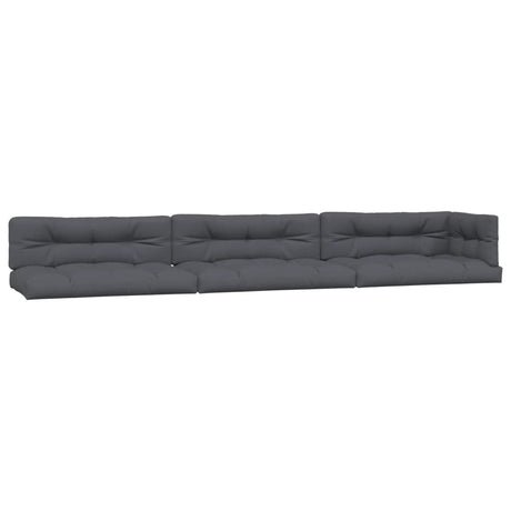 VidaXL Coussins de palette 7 pcs tissu anthracite