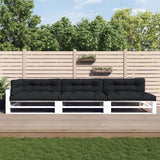 VidaXL Coussins de palette 7 pcs tissu noir