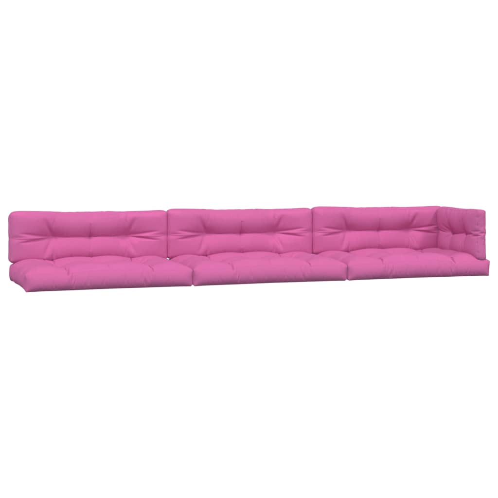 VidaXL coussins de palette 7 pcs tissu rose