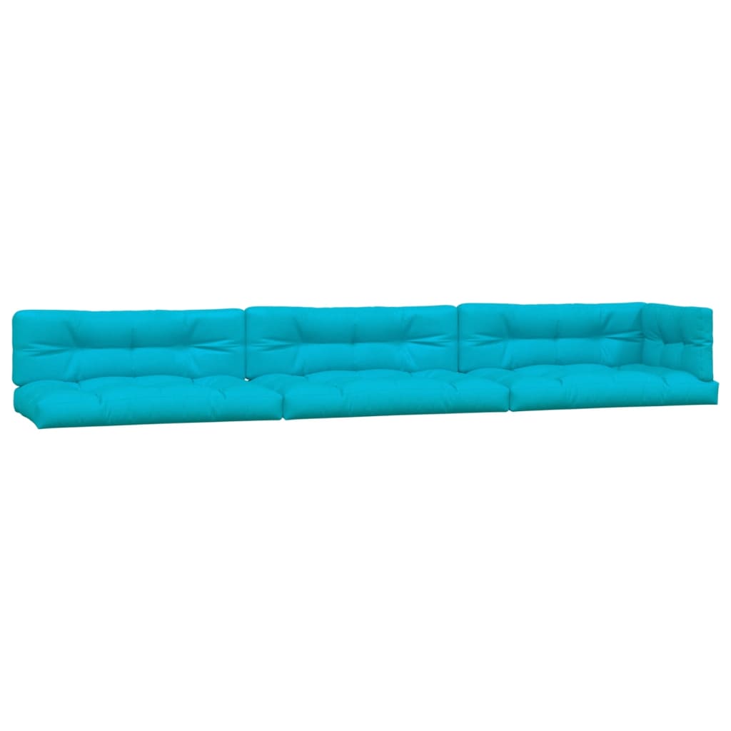 VidaXL Coussins de palette 7 pcs tissu turquoise
