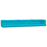 VidaXL Coussins de palette 7 pcs tissu turquoise