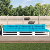 VidaXL Coussins de palette 7 pcs tissu turquoise