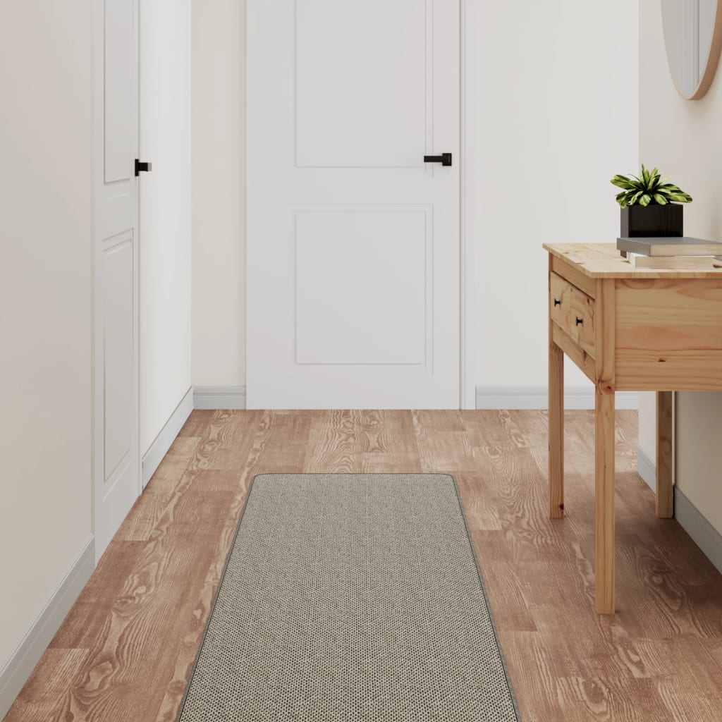 Vidaxx tapis de passage 50x250 cm aspect sisal taupe