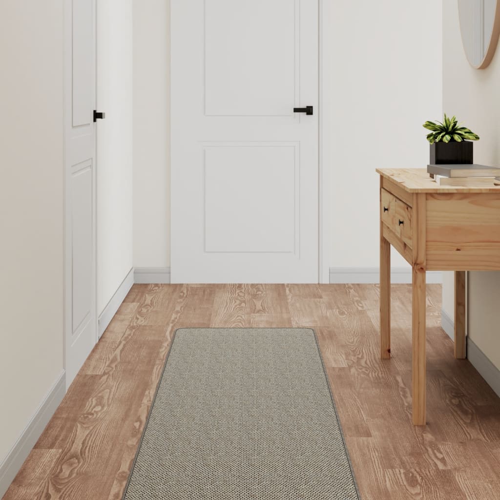 VidaXL Tapis de passage 50x300 cm aspect sisal taupe