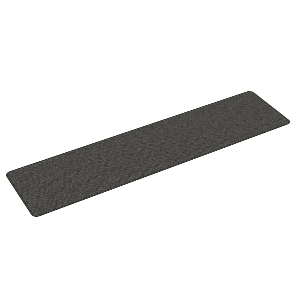 Vidaxx tapis de passage 50x200 cm aspect sisal anthracite