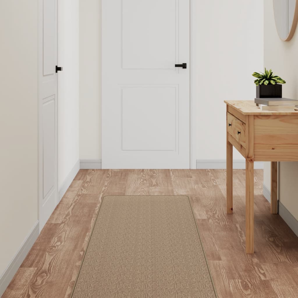 Vidaxx tapis de passage 50x200 cm aspect sisal couleur sable